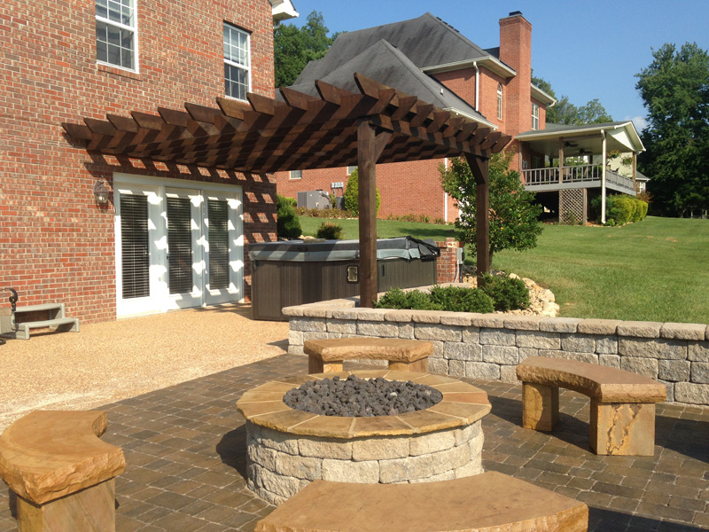 Outdoor Patio with Fire Pit